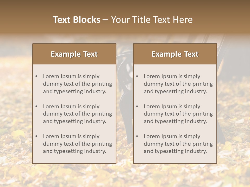 November Leaves Woods PowerPoint Template