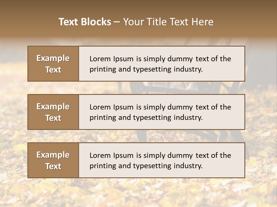 November Leaves Woods PowerPoint Template