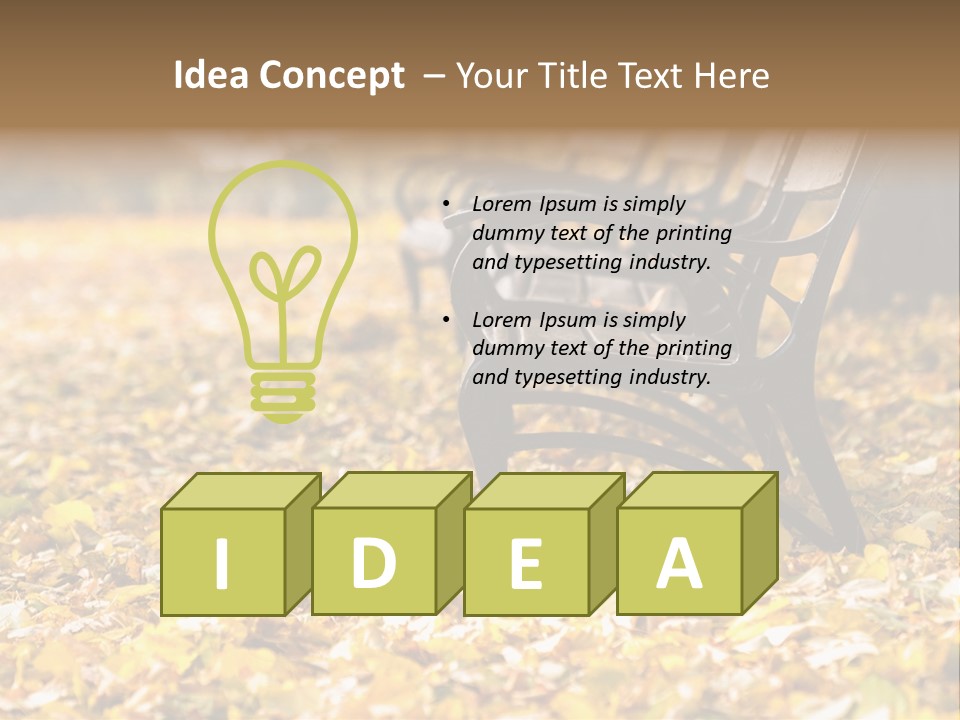 November Leaves Woods PowerPoint Template