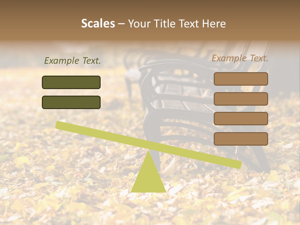 November Leaves Woods PowerPoint Template