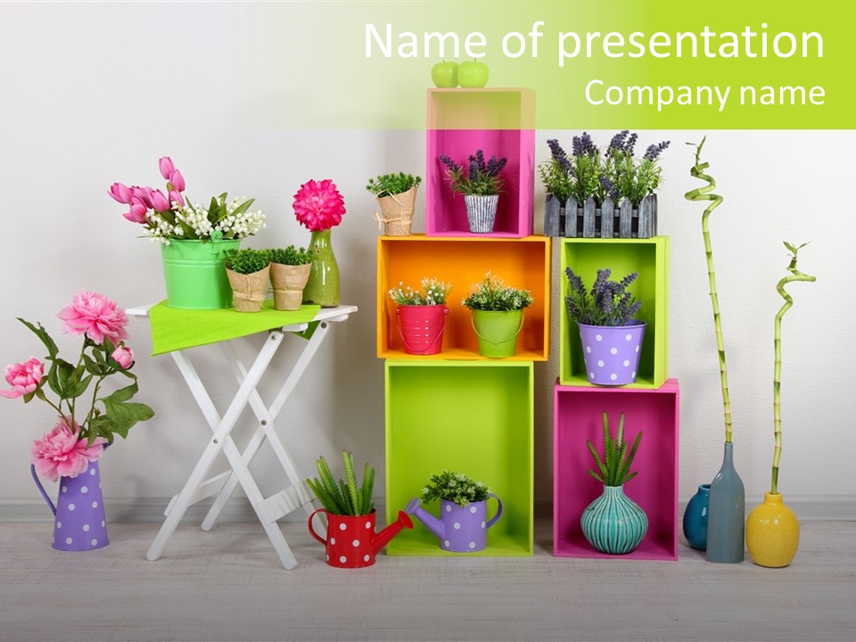 Decor Nobody Equipment PowerPoint Template