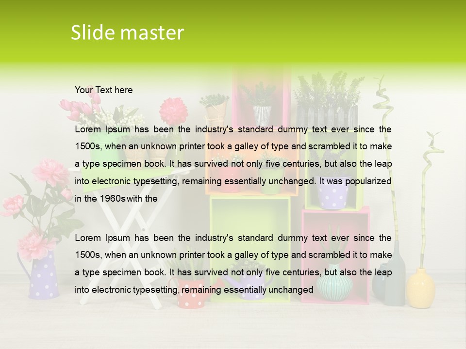 Decor Nobody Equipment PowerPoint Template