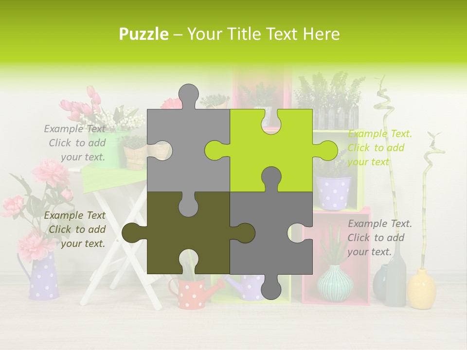 Decor Nobody Equipment PowerPoint Template