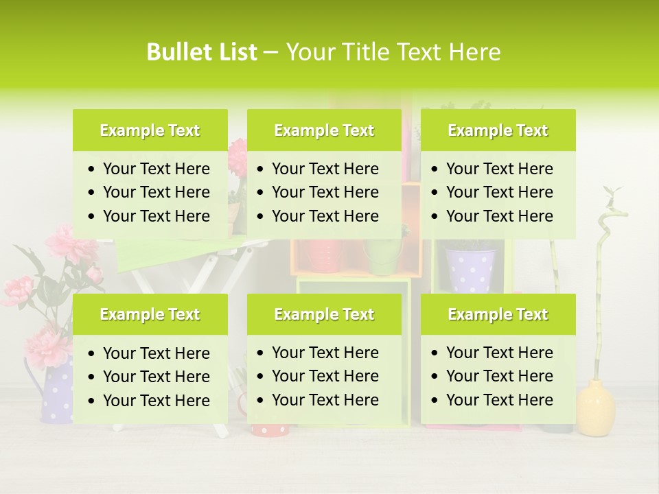 Decor Nobody Equipment PowerPoint Template
