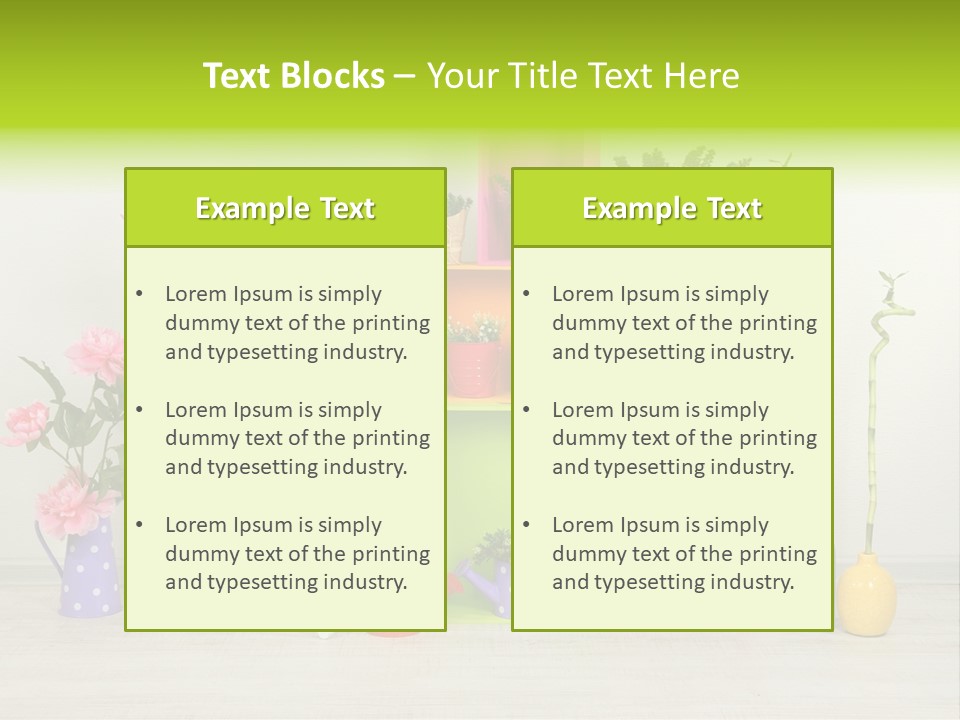 Decor Nobody Equipment PowerPoint Template