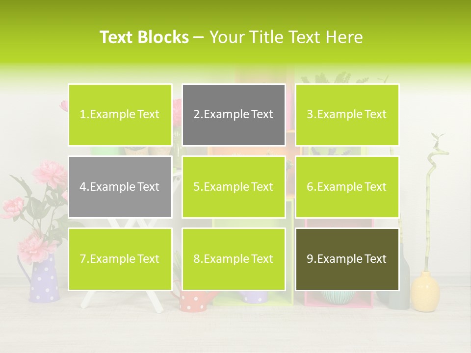 Decor Nobody Equipment PowerPoint Template