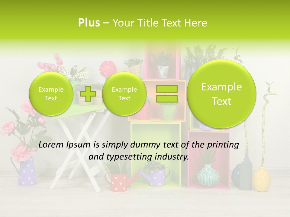 Decor Nobody Equipment PowerPoint Template