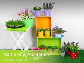 Home Modern Container PowerPoint Template