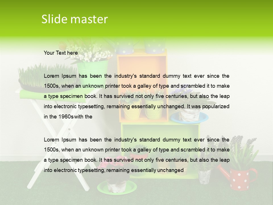 Home Modern Container PowerPoint Template