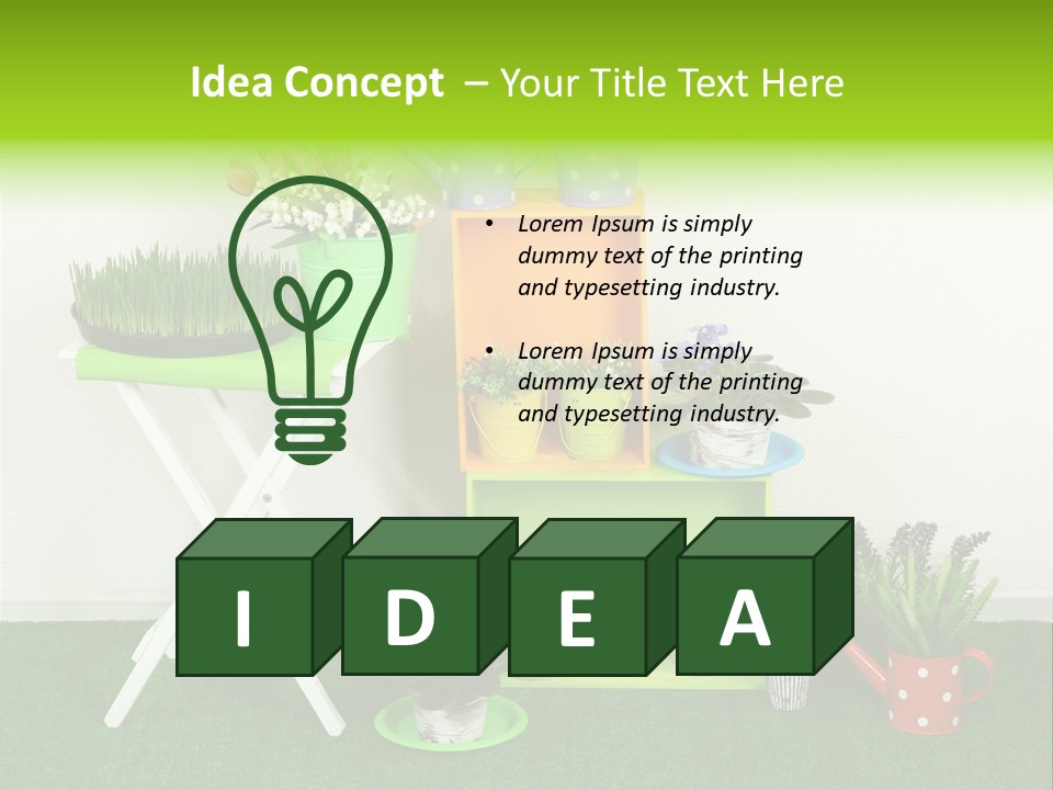 Home Modern Container PowerPoint Template