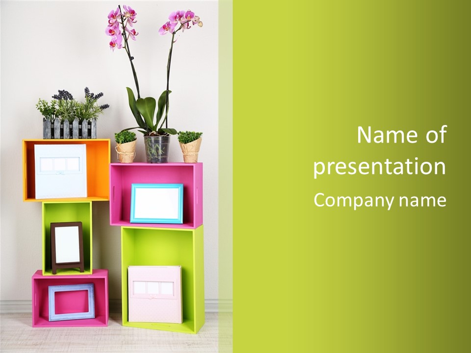 Decoration Shelving Decor PowerPoint Template