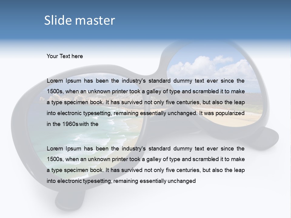 Sfondo Lenti Ferie PowerPoint Template