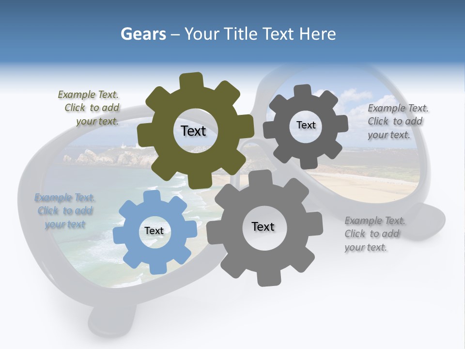 Sfondo Lenti Ferie PowerPoint Template