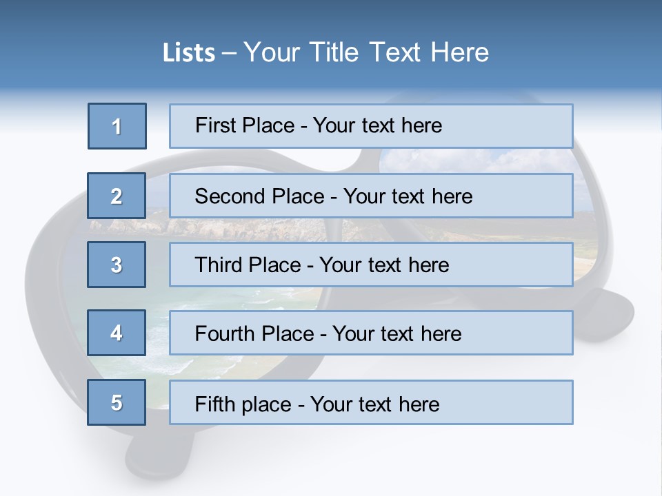 Sfondo Lenti Ferie PowerPoint Template