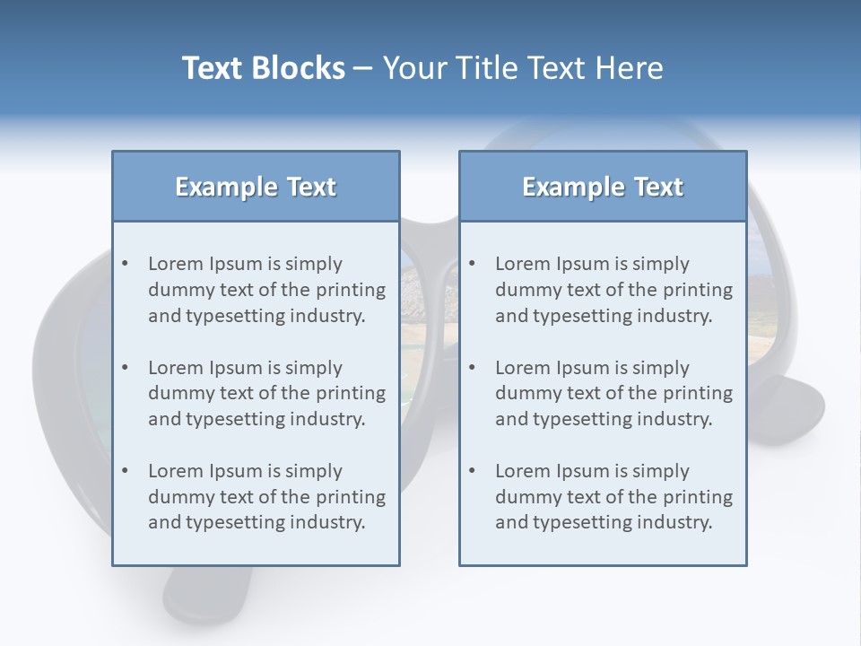 Sfondo Lenti Ferie PowerPoint Template