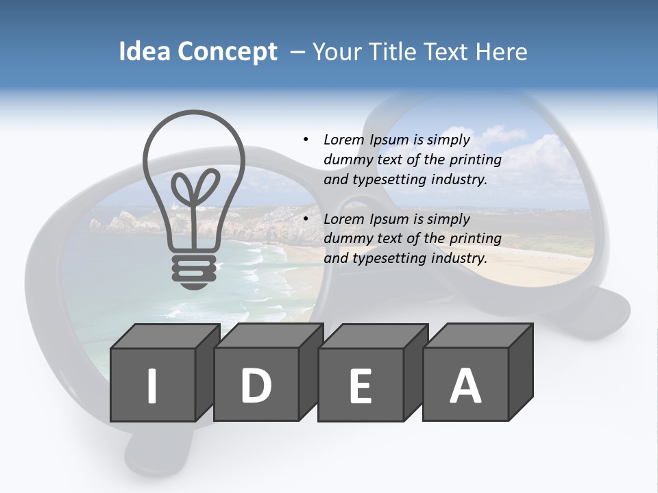 Sfondo Lenti Ferie PowerPoint Template