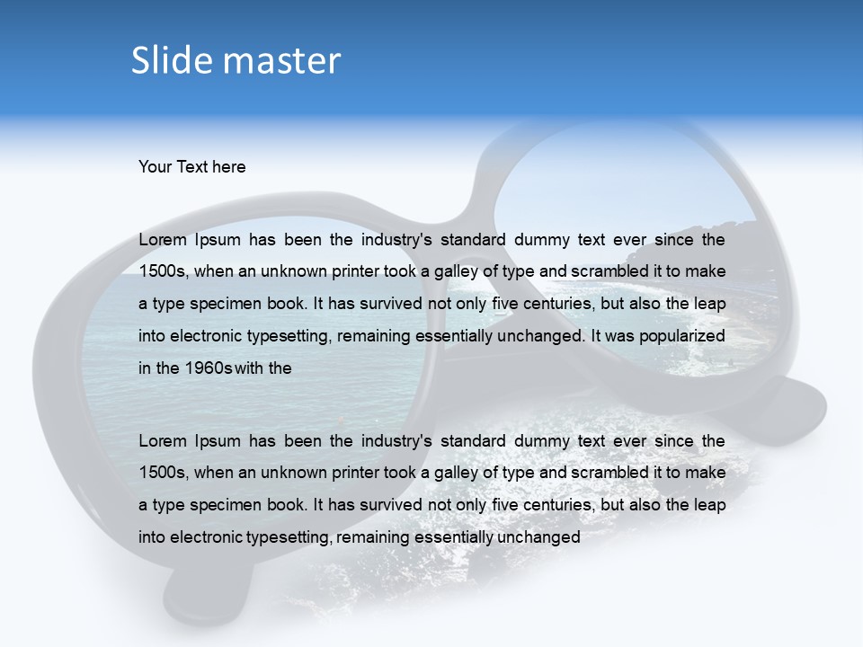 Viaggio Turista Panorama Di Mare PowerPoint Template