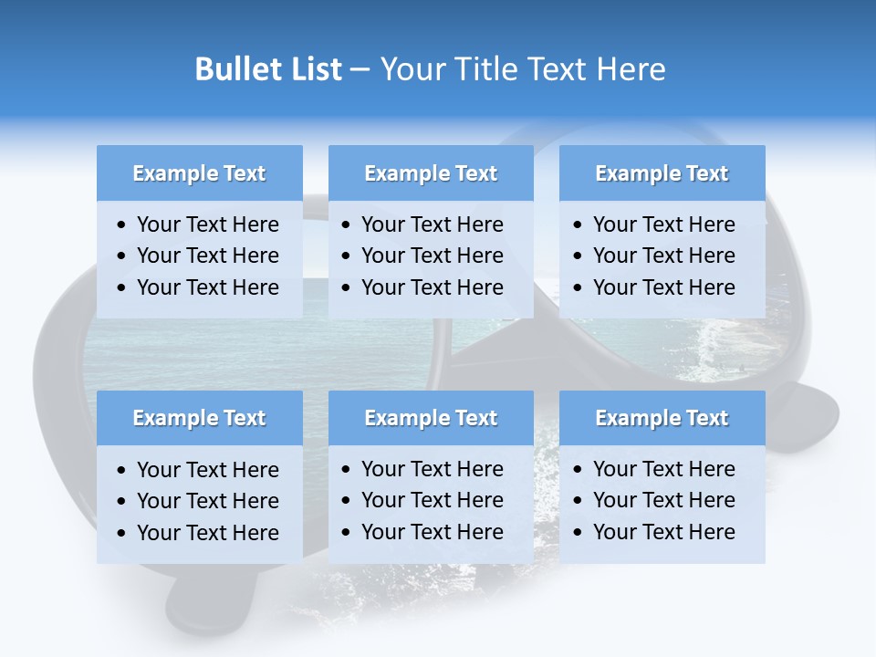 Viaggio Turista Panorama Di Mare PowerPoint Template