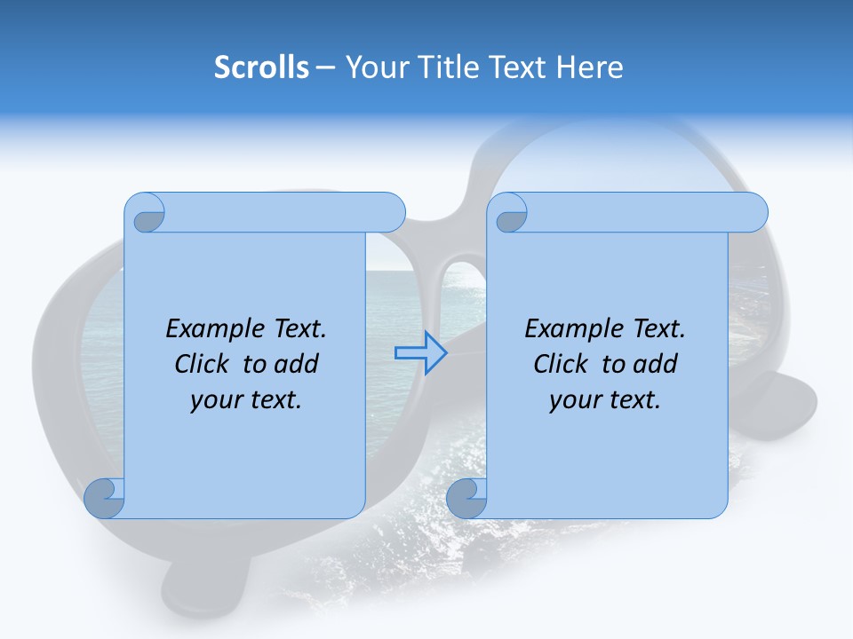 Viaggio Turista Panorama Di Mare PowerPoint Template