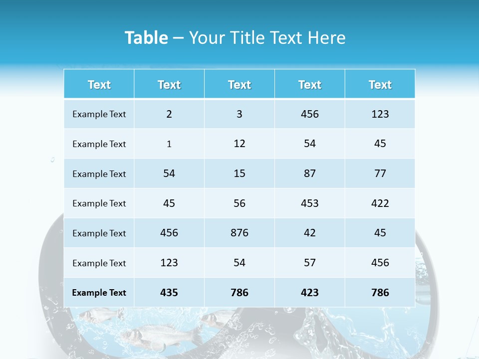 Biologica Onda Splash PowerPoint Template