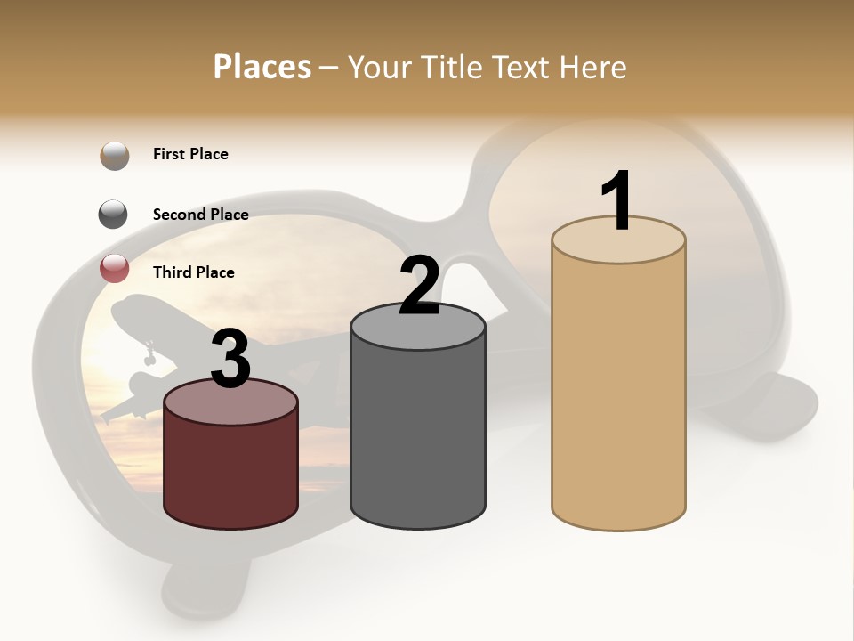 Occhiali Da Sole Aereoplano Astratto PowerPoint Template