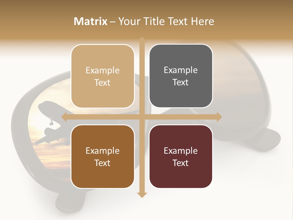 Occhiali Da Sole Aereoplano Astratto PowerPoint Template
