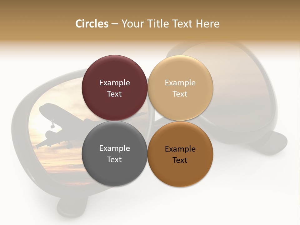 Occhiali Da Sole Aereoplano Astratto PowerPoint Template