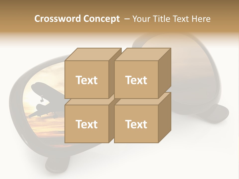 Occhiali Da Sole Aereoplano Astratto PowerPoint Template