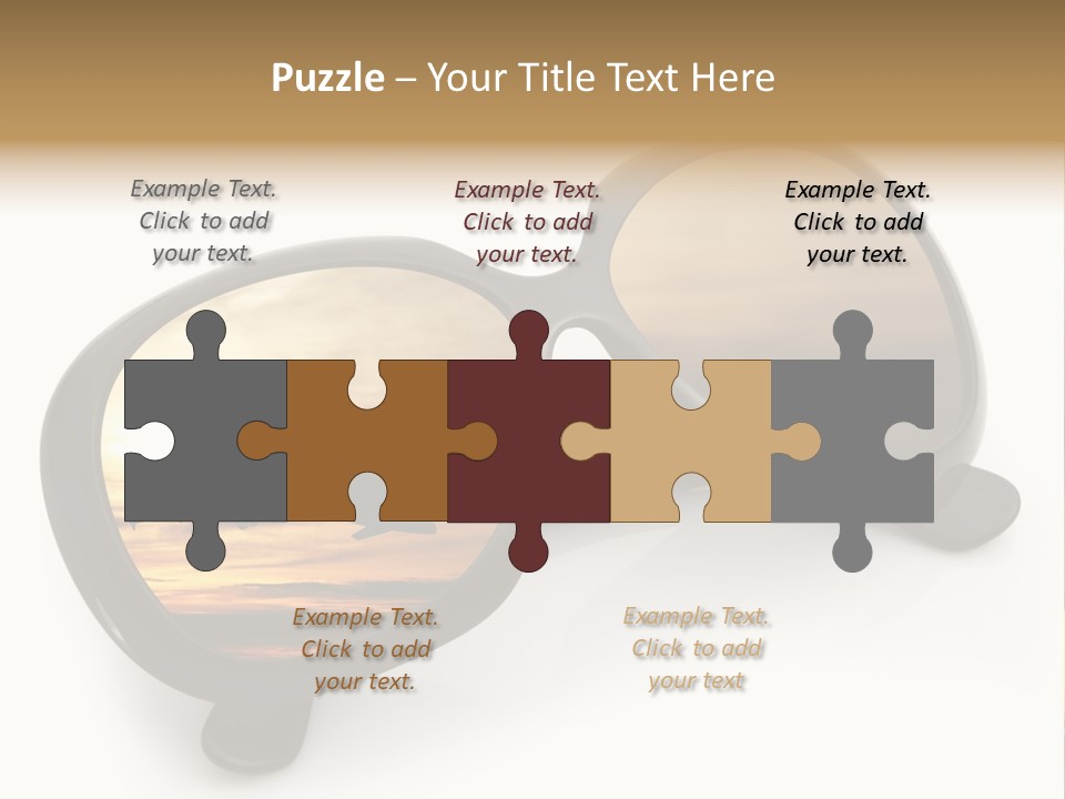 Occhiali Da Sole Aereoplano Astratto PowerPoint Template