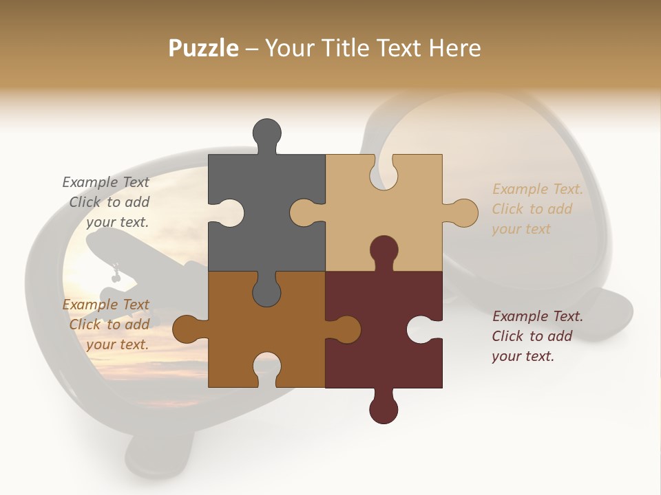 Occhiali Da Sole Aereoplano Astratto PowerPoint Template