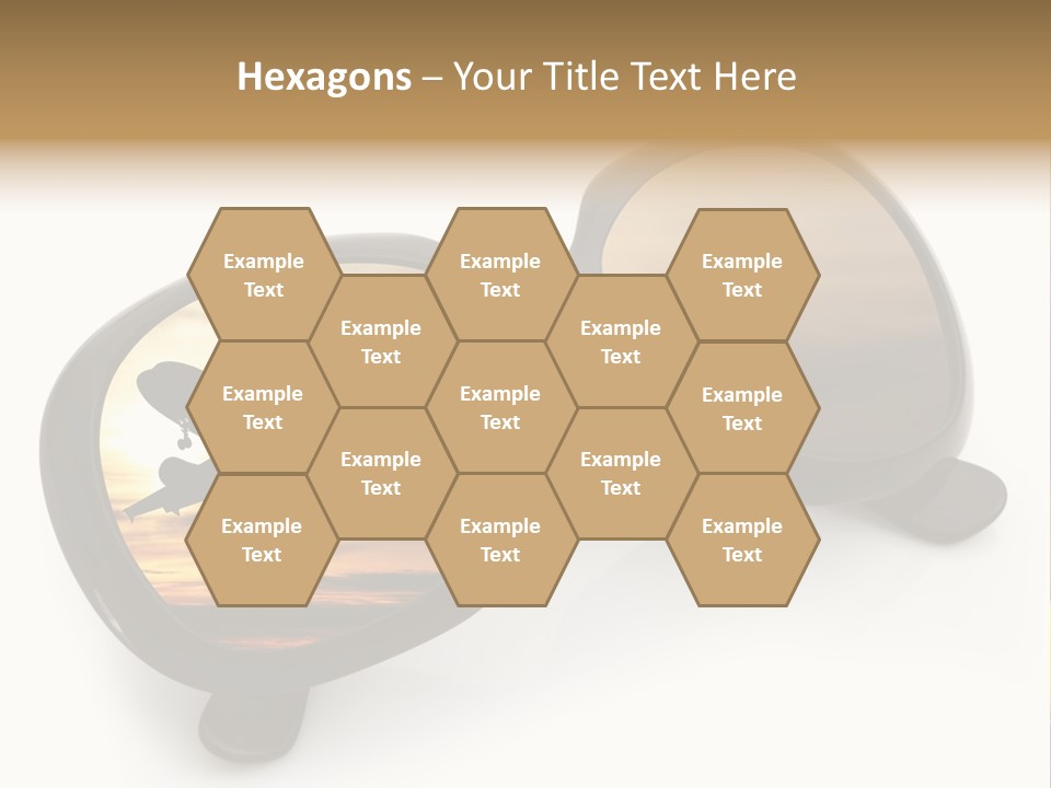 Occhiali Da Sole Aereoplano Astratto PowerPoint Template