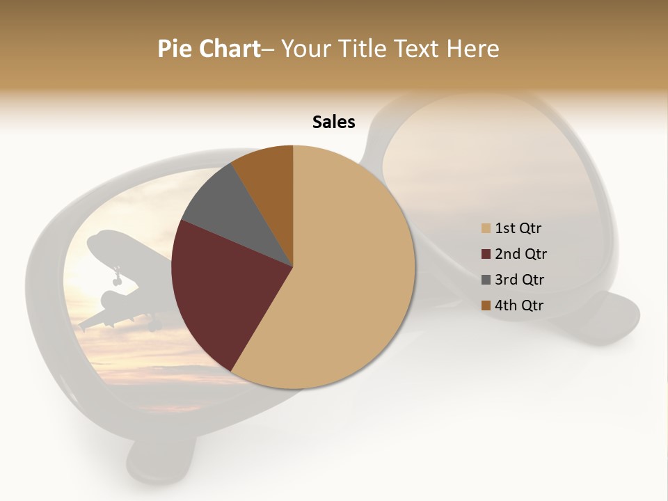 Occhiali Da Sole Aereoplano Astratto PowerPoint Template