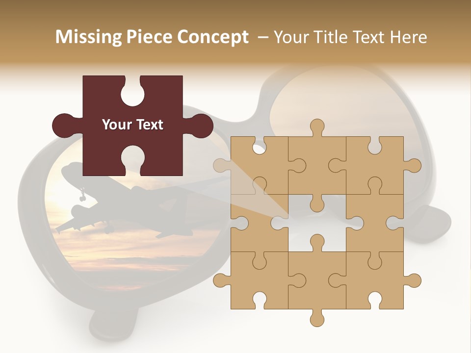 Occhiali Da Sole Aereoplano Astratto PowerPoint Template