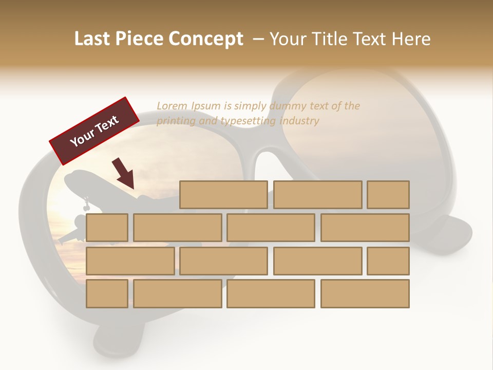 Occhiali Da Sole Aereoplano Astratto PowerPoint Template