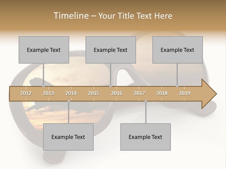 Occhiali Da Sole Aereoplano Astratto PowerPoint Template