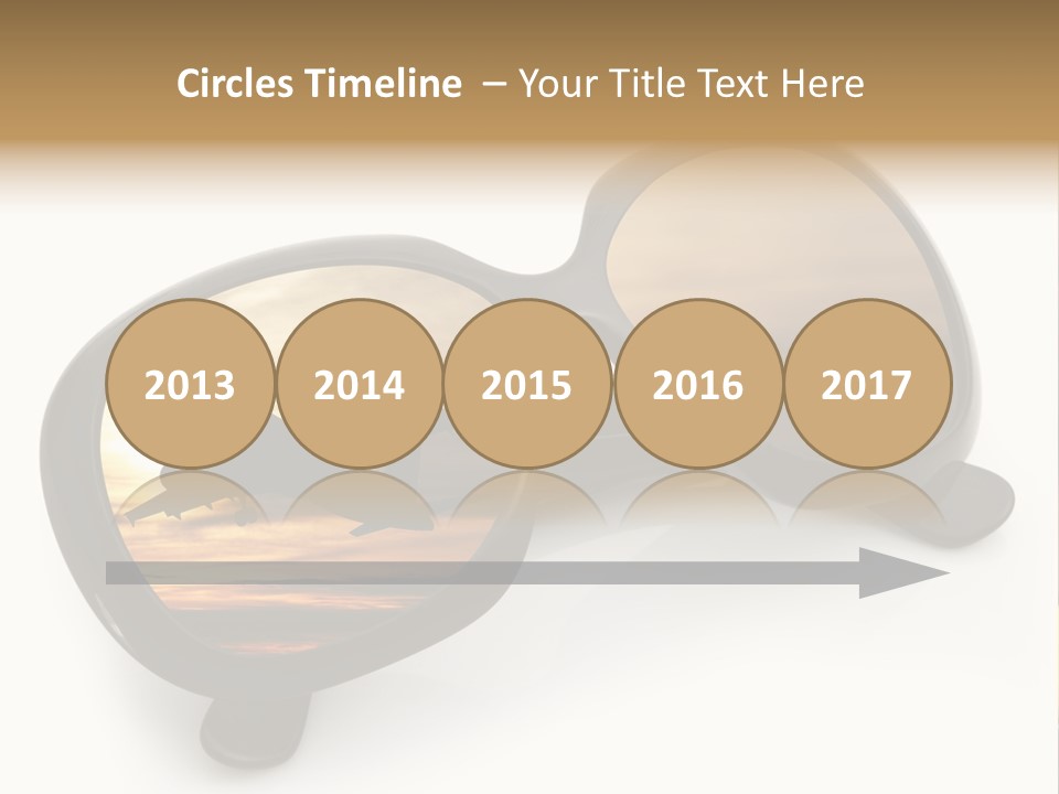 Occhiali Da Sole Aereoplano Astratto PowerPoint Template