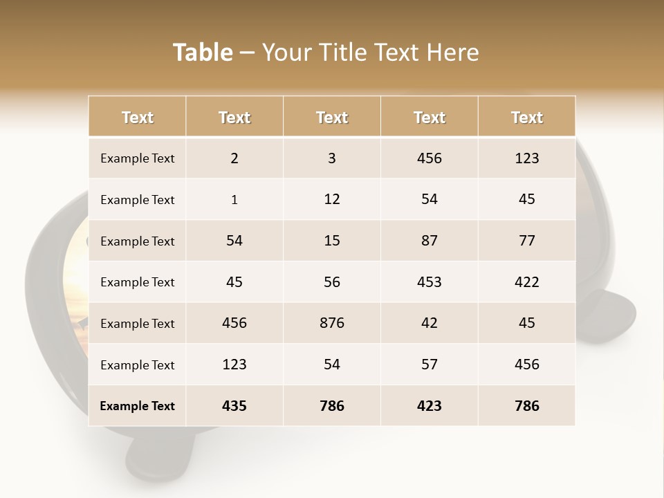 Occhiali Da Sole Aereoplano Astratto PowerPoint Template