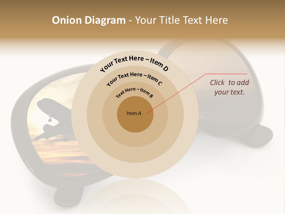 Occhiali Da Sole Aereoplano Astratto PowerPoint Template