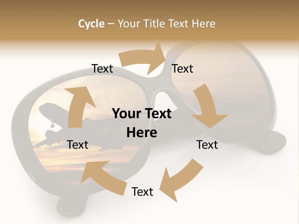 Occhiali Da Sole Aereoplano Astratto PowerPoint Template