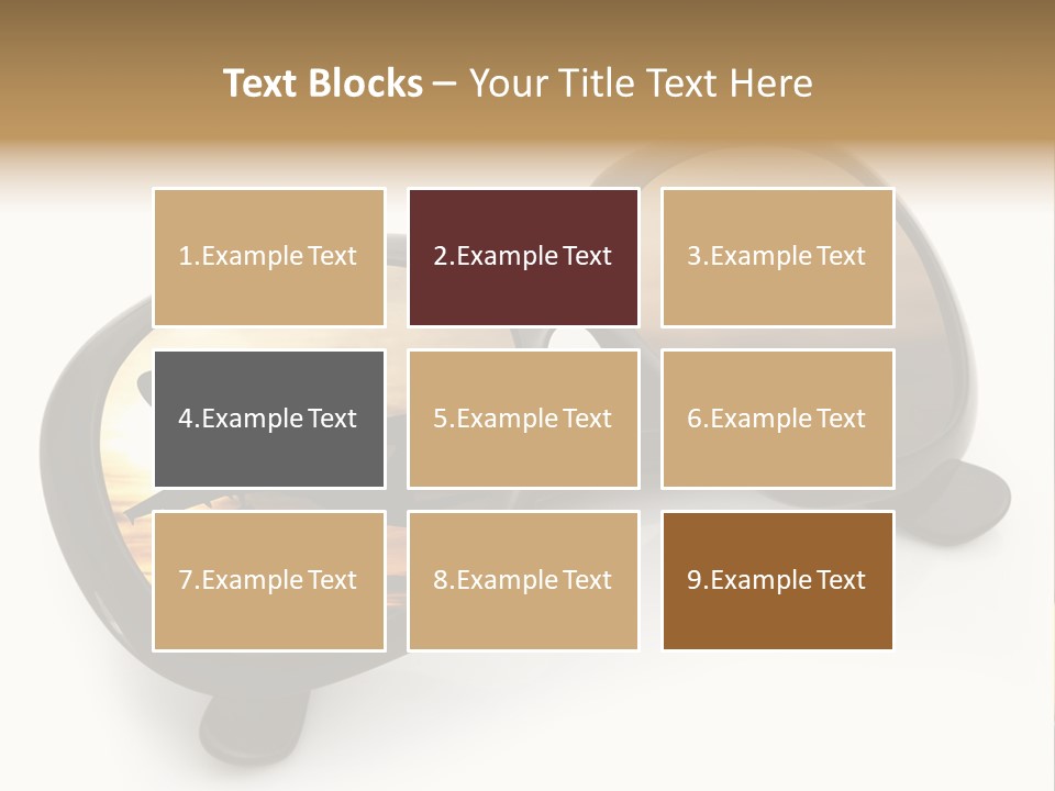 Occhiali Da Sole Aereoplano Astratto PowerPoint Template