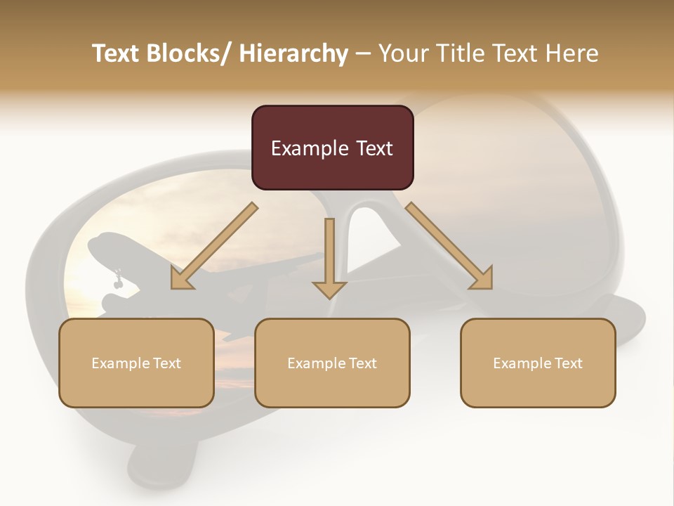 Occhiali Da Sole Aereoplano Astratto PowerPoint Template
