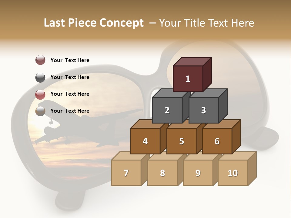 Occhiali Da Sole Aereoplano Astratto PowerPoint Template