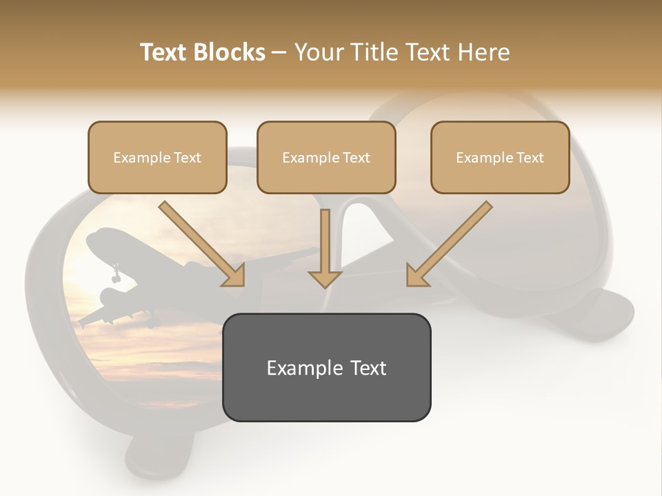 Occhiali Da Sole Aereoplano Astratto PowerPoint Template