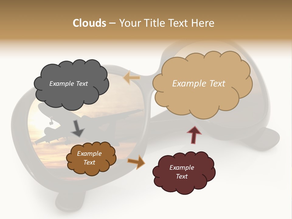 Occhiali Da Sole Aereoplano Astratto PowerPoint Template