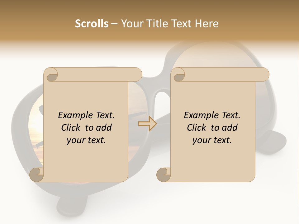 Occhiali Da Sole Aereoplano Astratto PowerPoint Template