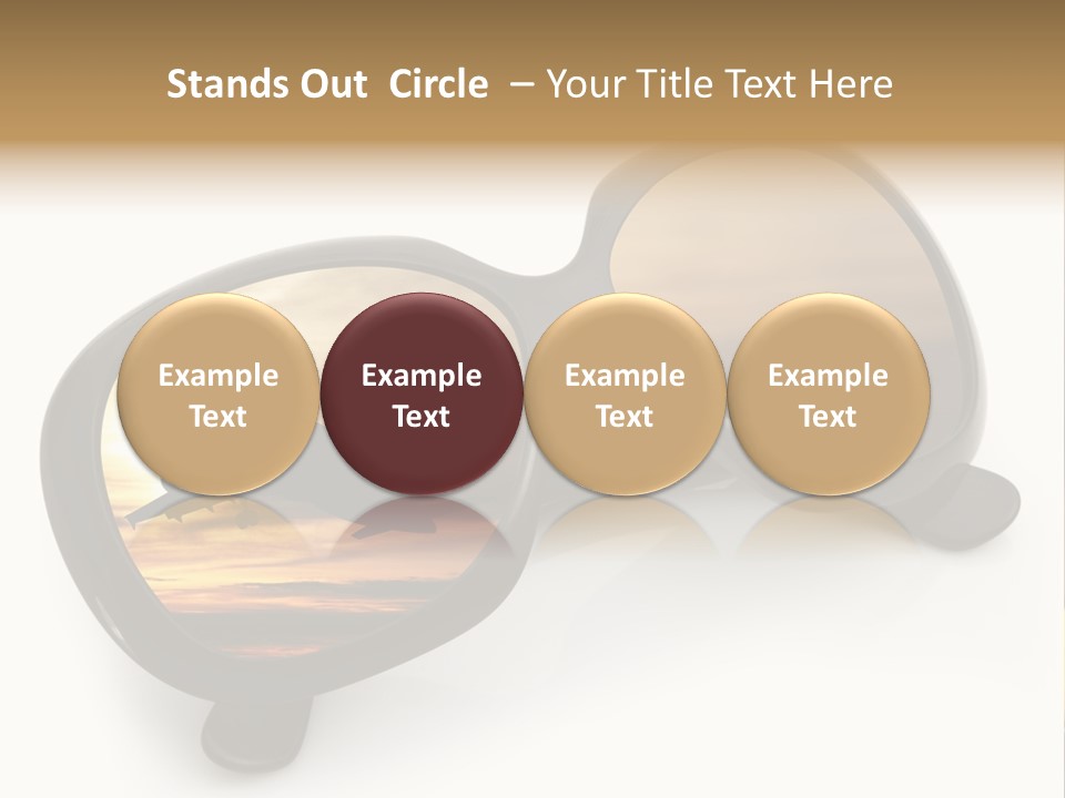 Occhiali Da Sole Aereoplano Astratto PowerPoint Template