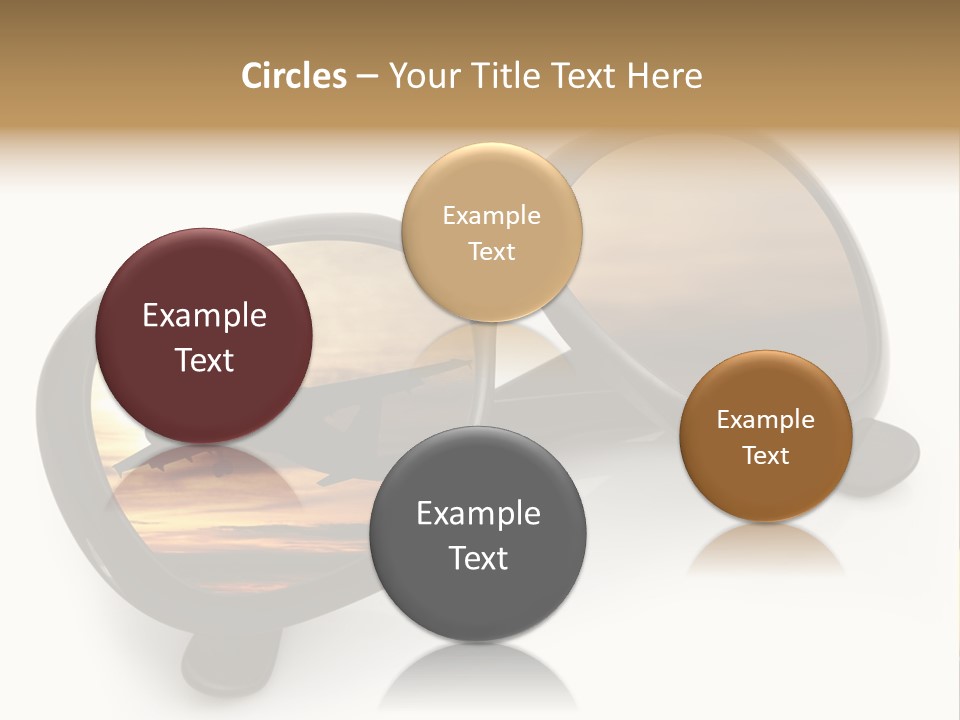 Occhiali Da Sole Aereoplano Astratto PowerPoint Template