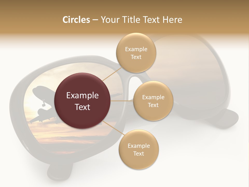 Occhiali Da Sole Aereoplano Astratto PowerPoint Template