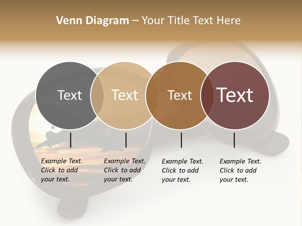 Occhiali Da Sole Aereoplano Astratto PowerPoint Template