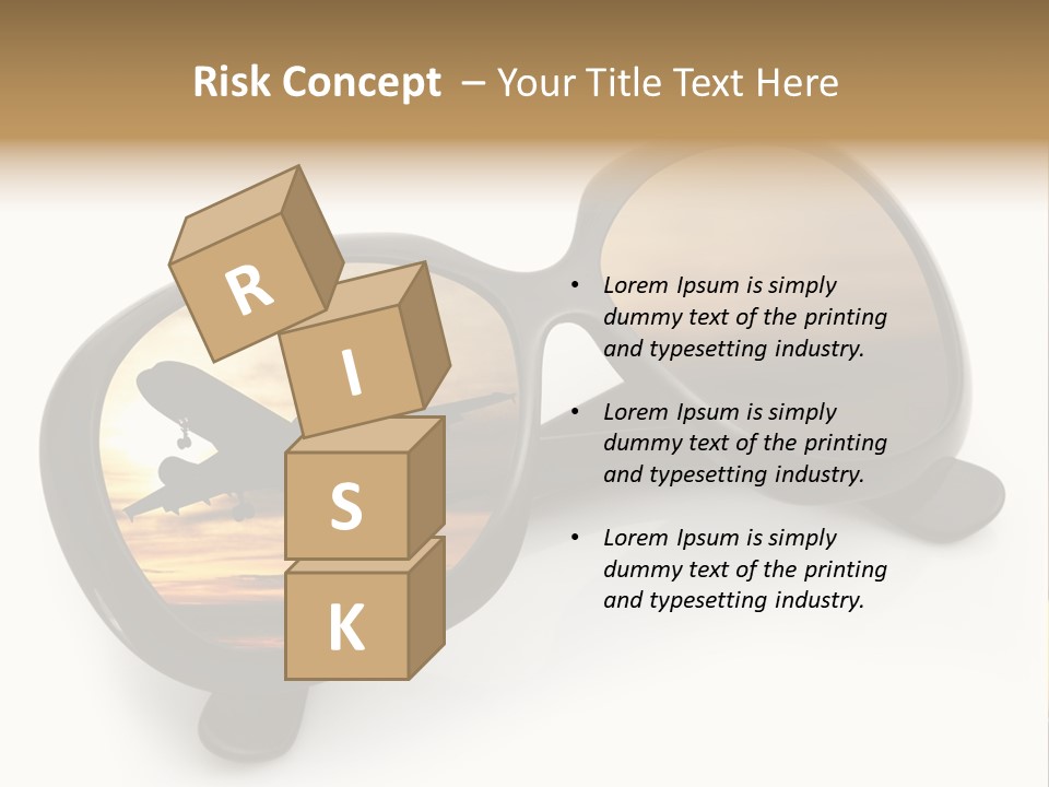 Occhiali Da Sole Aereoplano Astratto PowerPoint Template
